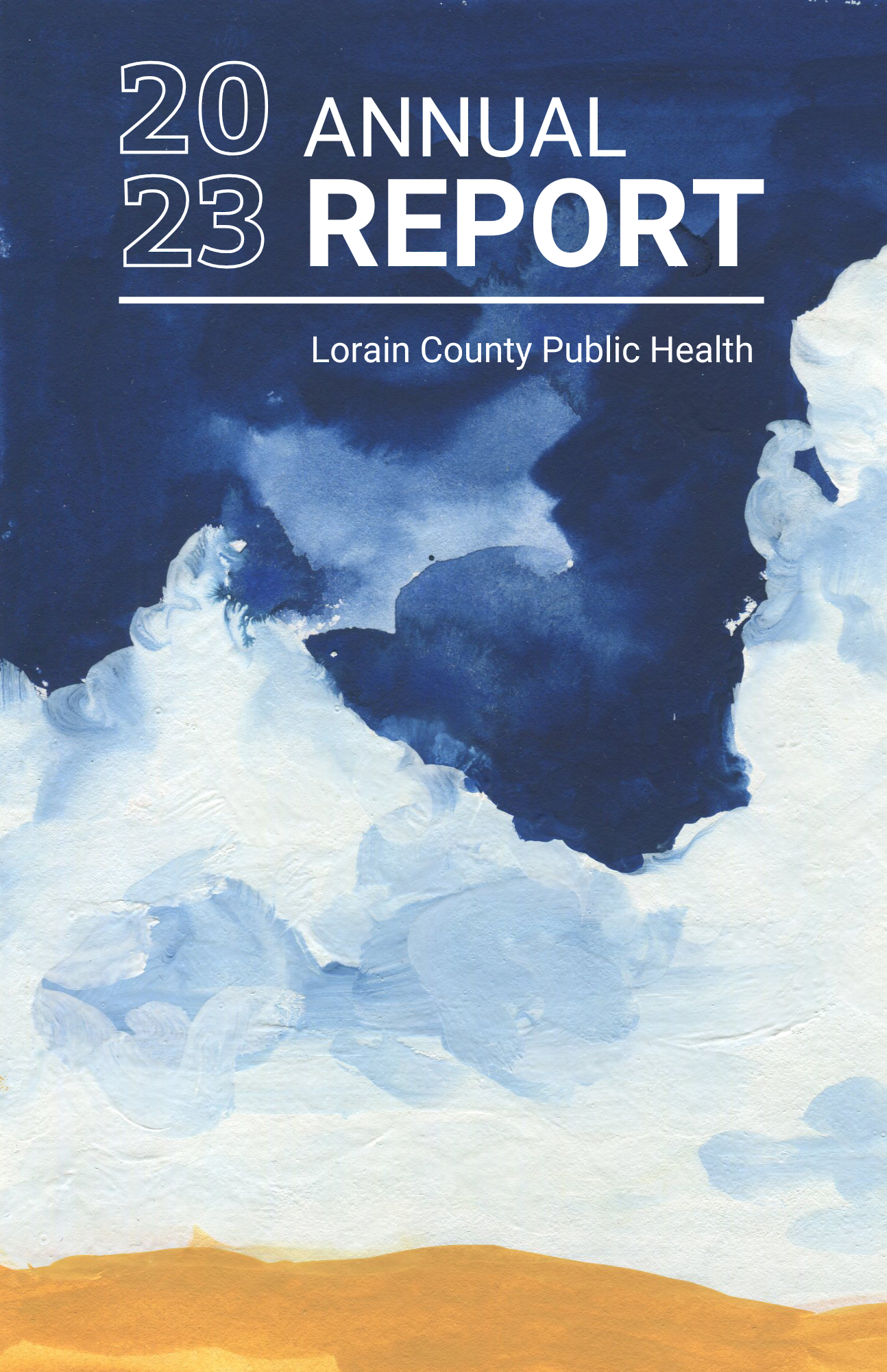 the text "Lorain County Public Health 2023 annual report"