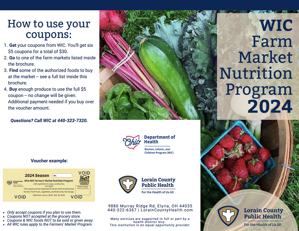 WIC Farm Market Nutrition Program 2024 Brochure
