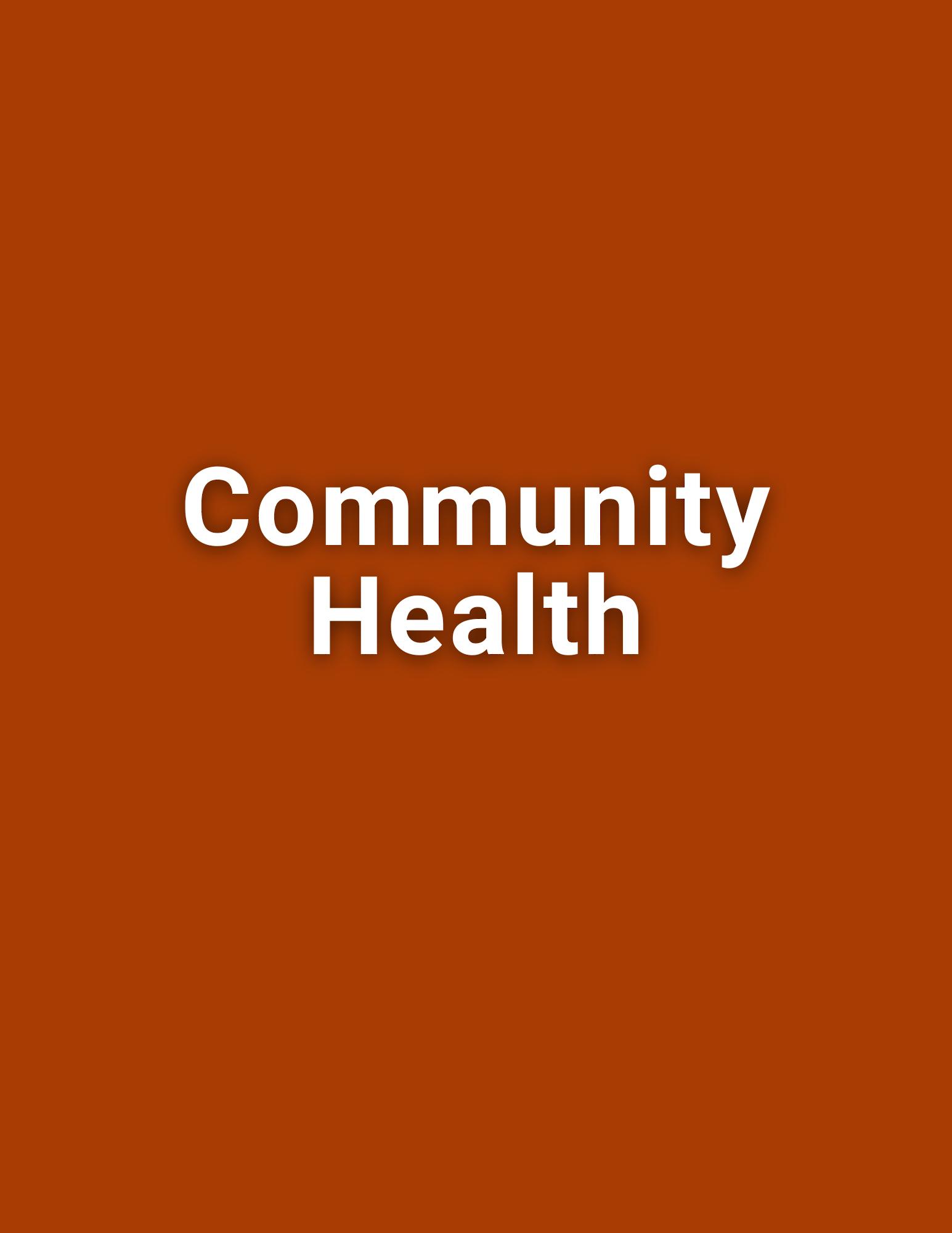 Community Health